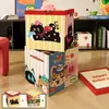 Cesta de Almacenamiento para Maletero de Coche 30cm Caja de Almacenamiento Gran Capacidad Caja de Almacenamiento Plegable para Snacks, Juguetes y Artículos Varios