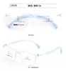 Armazones de Lentes Tr de Silicona Ultraligeros y Cómodos para Estudiantes, Niños y Adolescentes, Se Pueden Equipar con Lentes para Miopía, Multicolores Opcionales, Armazones Cuadrados, Venta al por Mayor