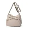 Bolsa de ombro única nova transfronteiriça feminina com múltiplos bolsos bolsa feminina bolsa transversal bolsa com zíper multicamadas grande capacidade bolsa quadrada pequena casual