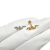 F136 titanio serpentina pendientes de fondo plano venta caliente transfronteriza fabricantes aleación de titanio G23 joyería para piercing de cuerpo humano uñas para labio uñas para lengua