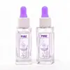 Garrafas Quadradas Finas de Luxo para Venda por Atacado 20ml, Frascos de Vidro Transparente com Conta-gotas, Garrafas Criativas para Amostras de Essência