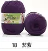 Ovillo de Hilo para Bebé de 6 Hebras, Grosor Medio, para Bolsas de Tejer Hechas a Mano DIY, Hilo de Proteína de Seda, Hilo para Zapatillas de Ganchillo, Precio Especial