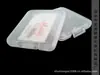 Caja de embalaje transparente para tarjeta SIM caja blanca pequeña transparente caja de protección de plástico caja para tarjeta de memoria flash. Caja de almacenamiento para tarjeta de memoria de teléfono móvil