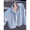 Chaqueta Patchwork de Cuadros Negros 2026 para Hombre, Principios de Otoño, Chaqueta de Béisbol sin Capucha de Cuello Alto, Abrigo Estilo Retro Americano