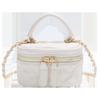 Bolso con Cadena para Llaves Estilo Nuevo Primavera y Verano 2025 Moda Mini Portátil para Labial Bolso Cruzado con Cadena Texturizada