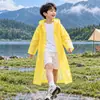 Impermeable Infantil de EVA No Desechable Poncho de Lluvia de una Pieza para Estudiantes de Primaria al Aire Libre Impermeable con Capucha Senderismo Venta al por Mayor Impermeable