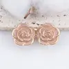 Herramienta de botón desmontable sin costura para abrochar cinturas en jeans, diseño de rosa metálico