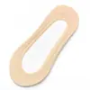 Meias de Seda Gelada de Verão para Mulheres, Meias Sociais Finas, Meias Invisíveis de Corte Baixo, Silicone Antiderrapante, Não Caem, Sola de Algodão, Meias Curtas Respiráveis
