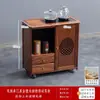 Armário de Despensa para Escritório em Madeira Maciça Móvel Dispensador Inferior de Água Chaleira Automática Integrada Armário com Bar de Chá Mesa de Chá Chinesa Armário Lateral