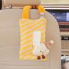 Caixa de Lenços para Carro Pendurada Monstro de Desenho Animado Bolsa Pendurada para Banco de Carro Caixa de Papel para Carro Suprimentos de Decoração de Interior de Carro