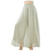 Pantalones de Baile para Mujer, Pantalones de Pierna Ancha Doble Capa Estilo Antiguo, Ropa de Práctica para Actuación, Pantalones de Gasa Fluidos para Danza Moderna China, Etéreos y de Hada