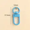 Chaveiro Fivela de Porta Pequena Pintada de Liga Colorida Fivela de Cachorro Acessórios de Joias DIY Fivela Pendurável para Bolsa Fivela de Mola