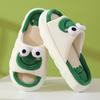 2025 Nuevas Pantuflas de Lino de Verano de Rana Linda Antideslizantes de Suela Gruesa para Casa Sandalias al por Mayor