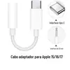 Adaptador de Áudio Tipo-C para 3.5mm para Ouvir Música, Chamadas e Live - Aplicável ao Fone de Ouvido Apple 17
