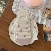Meias florais delicadas de primavera-verão novas para mulheres, estilo coreano com blocos de cor, rede, laço, meias invisíveis, meias soquete doces e transparentes