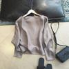 Em Estoque Nuvvem Fumê Linho Francês Viscose Manga Kimono Blusa H30252 Atacado