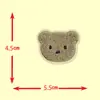 Outono e Inverno Popular Fofo Bordado em Toalha Cabeça de Urso Decoração de Sapato Patch de Tecido Patch de Roupa Patch de Bordado DIY