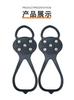 Crampones de 5 Dientes para Zapatos, Agarraderas de Hielo para Superficies de Esquí, Crampones de Hielo para Escalada al Aire Libre, Antideslizantes para Superficies Nevadas y Heladas, Senderismo
