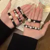 Cuerda para el Cabello de Perla Diamante Flash Alta Elasticidad para Mujer Celebridad de Internet Elegante Cuerda para la Cabeza Cola de Caballo Anillo de Pelo de Bola Audaz y Duradero Tendón de Goma