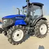 Tractor de cuatro ruedas de doble propósito modelo Lovo 1004-3B para tierras tanto húmedas como secas, con eje trasero TB ampliado y cambio de marcha de lanzadera, tractor agrícola