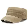 Chapéu de sol desbotado branco lavado Four Seasons, chapéu leve para homens, casual, patchwork, algodão puro, moderno, fácil de combinar, chapéu com cano alto plano