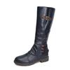 Botas de Tamanho Grande Transfronteiriças para Mulheres 2025 Moda Europeia e Americana Popular Roupa Externa Outono e Inverno Botas de Cano Alto para Mulheres