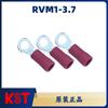 Terminal de Bloque Rojo Redondo Preaislado Kst Rvm1-3.7 Original Genuino Taiwán Nariz de Cobre Prensada en Frío en Forma de O