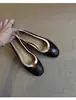 Nuevos Zapatos Planos de Camelia de Nicho 2026 para Mujer, Zapatos Mary Jane Estilo Chanel Retro Francés de Punta Redonda Baja
