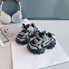 Tênis Esportivo Infantil de Solado Grosso com Malha para Meninas, Tecido de Malha Respirável, Estilo Primavera e Outono, Tênis da Moda para Meninas, Dad Shoes, Tênis de Pneu Feminino