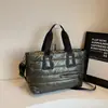 Moda Transfronteriza Bolso de Mujer Nuevo Versátil Bolso de Algodón Bolso de Mano para Hombro Gran Capacidad Bolso Suave Bolso Cruzado Casual