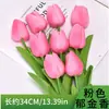 Estilo Ins Tulipa de PU Simulado Opções Multicores Ornamento de Mesa para Sala de Estar Decoração de Casamento Flor Artificial