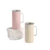Nueva taza termo mini de acero inoxidable de pequeña capacidad de 2 oz transfronteriza, accesorio de viaje portátil con asa, taza de café