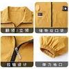 Overol Impermeable Fresco y Sencillo Ropa de Oficina para Catering para Mujeres Delantal de Cocina para el Hogar Manga Larga para Puesto de Trabajo Impresión