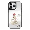 Pequeña Floral Peonía Adecuada para Iphone16Promax Apple 15 Marca de Moda 14 Creativa 13 Espejo 12 Protección Anti-Caídas