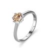 Desejo transfronteiriço ebay Europa e os Estados Unidos simples chapeamento S925 prata esterlina simulação cor cristal Zircon anel anel de casamento explosão