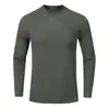 Camiseta deportiva personalizada de otoño e invierno para ciclismo y running al aire libre, camiseta térmica de manga larga de secado rápido que absorbe el sudor