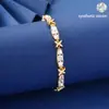 Pulsera de Letra X de Nuevo Estilo Transfronteriza con Microincrustaciones de Circonita, Lujo Ligero, Super Brillante, a la Moda, Joyería de Gama Alta al por Mayor
