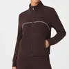 Nueva Sudadera Holgada Adelgazante de Primavera/Verano para Mujer, Casual de Manga Larga con Cuello Alto, Versátil Chaqueta Cardigan con Cremallera, Chaqueta de Yoga