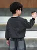 Sudadera con Felpa para Niños Otoño e Invierno Estilosa Ropa Coreana para Niños 2026 Nueva Moda Versátil para Bebés Capa Base