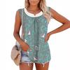 Amazon Aliexpress Transfronterizo Verano Tallas Grandes Chaleco para Mujer Holgado Casual Estampado Cuello Redondo Sin Mangas Chaleco Superior