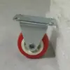 Roda omnidirecional de 1,5 polegadas rodízio pequeno roda de PVC vermelha 2 polegadas 2,5 polegadas 3 polegadas roda universal industrial leve