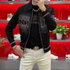 Jaqueta de lantejoulas de nicho de alta qualidade e luxo leve para homens, estilosa e elegante, estilo curto, adequada para apresentações, casaco inspirado em Chanel