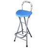 Taburete Plegable de Balcón Silla de Bar Taburete Alto Portátil Taburete para Mostrador con Reposapiés Metabo