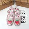 Zapatos Melissa para Mujer 2025 Pastel de Fresa Helado Corazón Sandalias Romanas Zapatos Fragantes Melissa Playa para Mujer