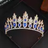 Tocado de corona de strass para novia estilo europeo, corona de alta gama y elegante, adecuado para vestidos de novia, exclusivamente para ventas de bodas transfronterizas