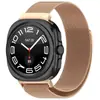 Adecuado para Samsung Watch7Ultra Correa de Reloj Milanesa Magnética de Tres Perlas Pulsera Metálica Galaxy Watch