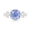 Anillo de Corona con Piedras Preciosas de Colores Corte Rosa para Mujer, Diamante de Alto Carbono Chapado en Oro, Anillo de Moda Versátil, Dropshipping en Transmisión en Vivo
