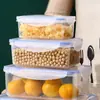 Contenedores de Plástico Sellados para Almacenamiento de Alimentos, Tazones para Almacenamiento en Refrigerador, Loncheras Aptas para Microondas, Cajas de Almacenamiento de Alimentos, Juego de Cajas Selladas