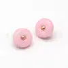 Botones de Resina Mixta Iridiscente Redondos de 11 mm Combinación Metal-Resina Botones de Caña Alta para Coser a Mano Accesorios para Ropa de Camisa Venta al por Mayor