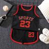 Fatos Esportivos Infantis, Uniformes de Basquete para Bebês, Homens e Mulheres, Regatas de Malha de Verão, Shorts, Camisas de Verão com Manga Curta de Secagem Rápida